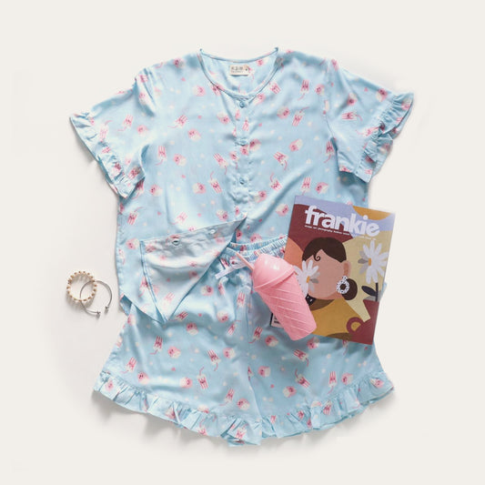 Girls Popcorn Short Set