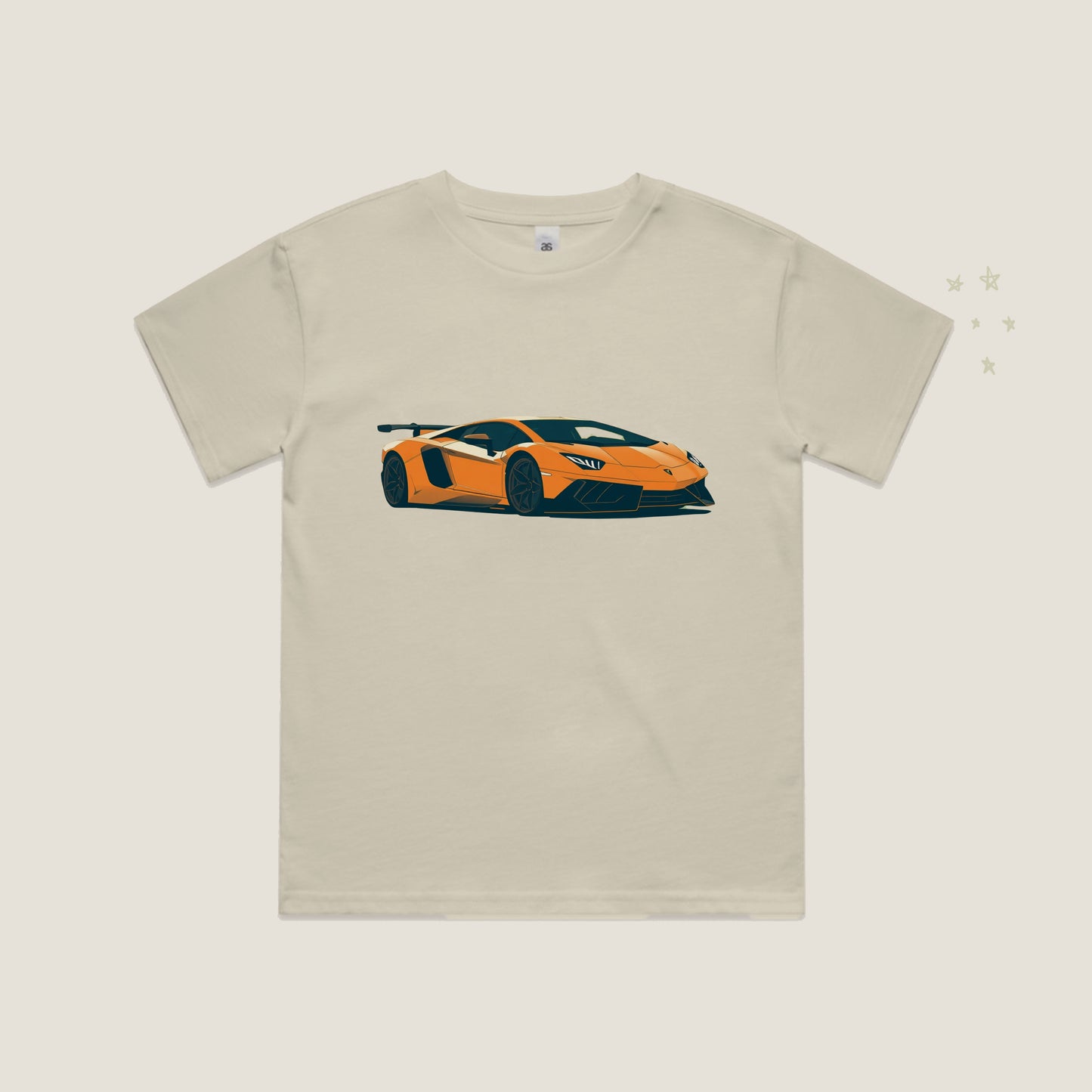 Lamborghini Sketch T-Shirt in Ecru