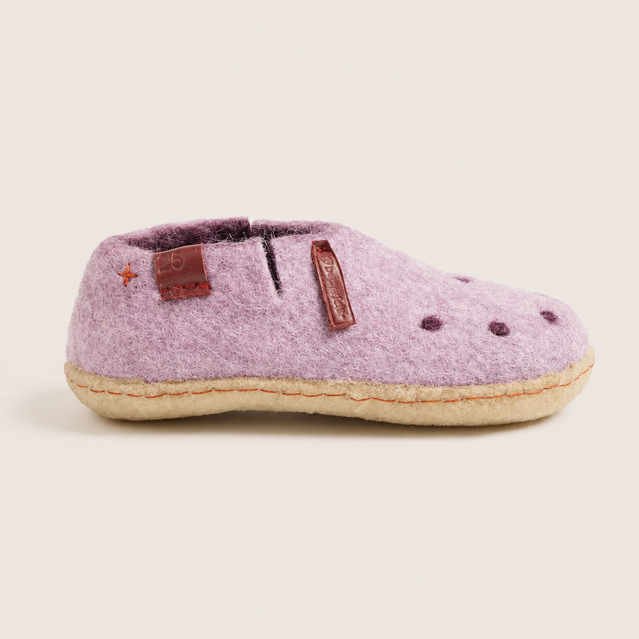Classic Shoe For Kids with Natural Rubber Sole - Pink