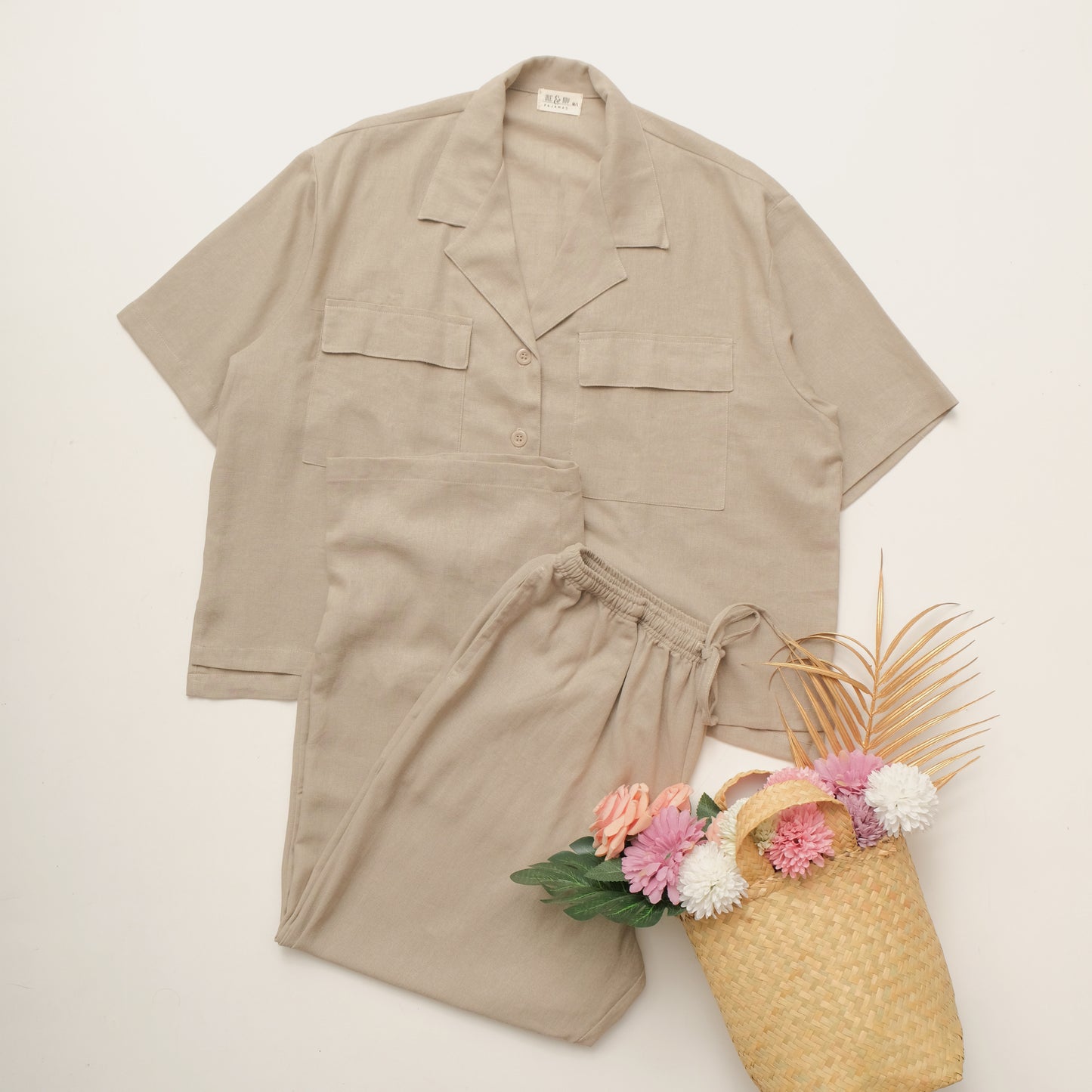 Indy Linen Plain Long Set