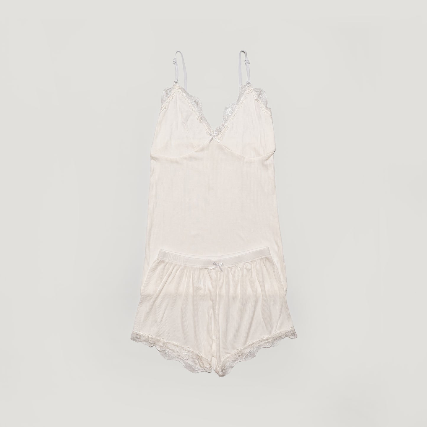 Poppy Cotton Camisole Set - White