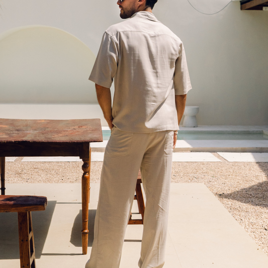 Uluwatu Cream Men Longpants Set
