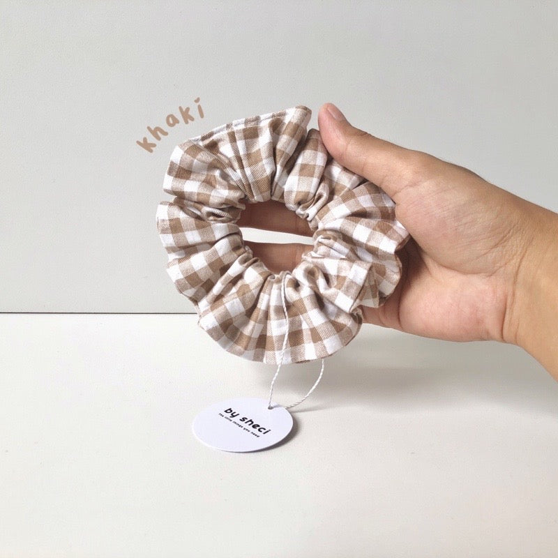 Gingham Scrunchies