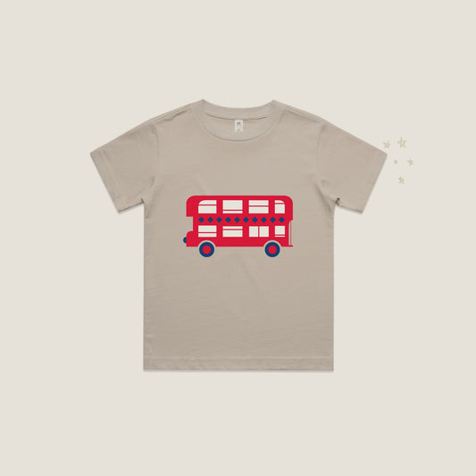 London Bus T-Shirt in Bone