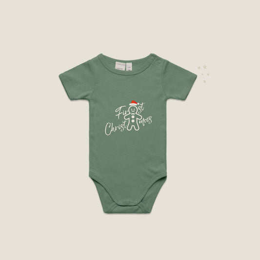 Organic Infant Mini-Me One-Piece In Sage