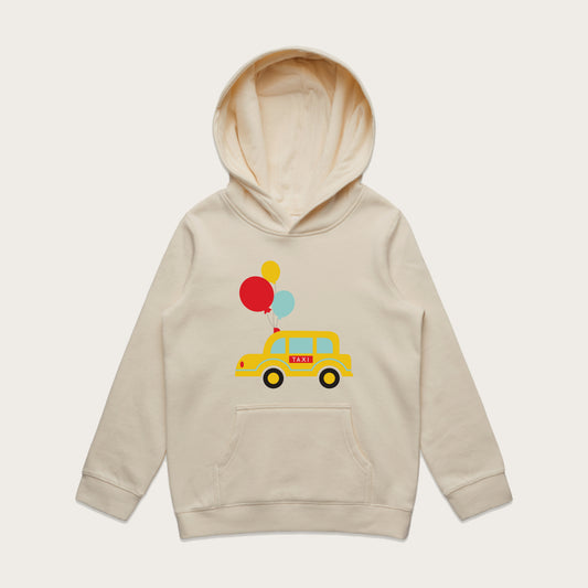 Boys Taxi Hoodie (Ecru)