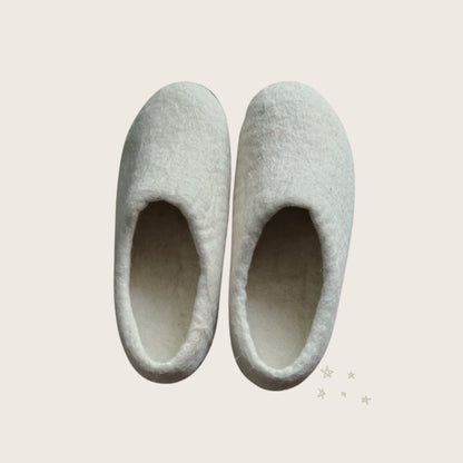 Wool felt slippers (Unisex)