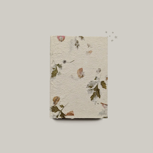 Handmade paper Journal | Bougainvillea + Mugwort