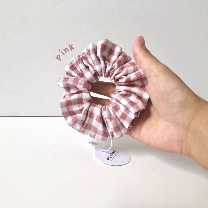 Gingham Scrunchies