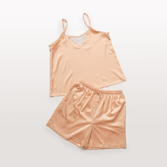 Daisy Camisole Satin Champagne Gold Set