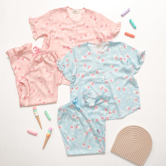 Girls Popcorn Longset