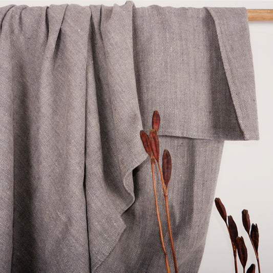 Herringbone Towel - Grey