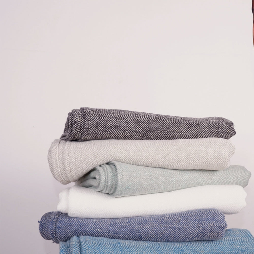 Herringbone Towel - Grey