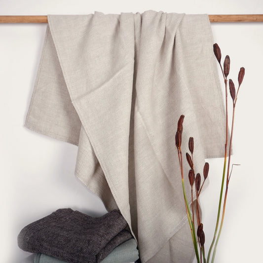 Herringbone Towel - Natural