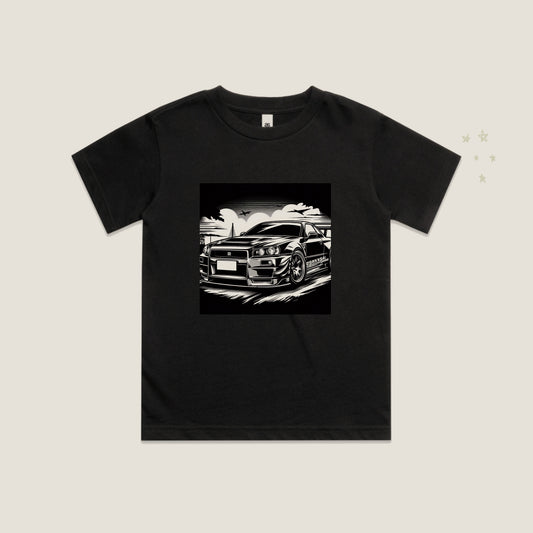 Nissan Skyline Sketch T-Shirt in Black