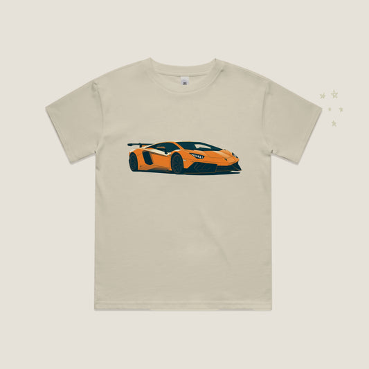 Lamborghini Sketch T-Shirt in Ecru