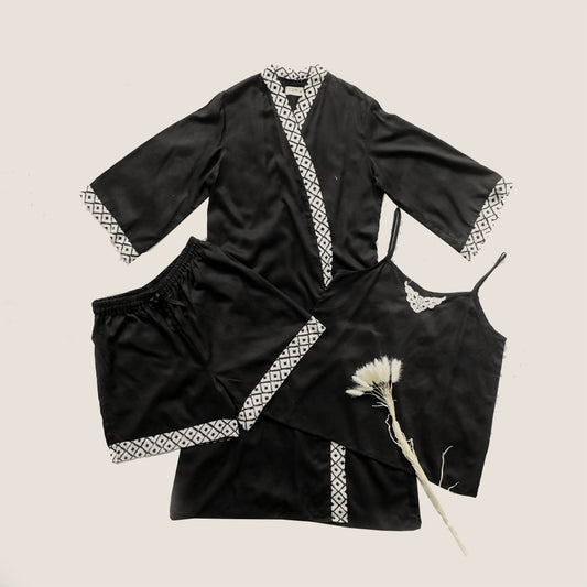 Kimono Diamond Black Set
