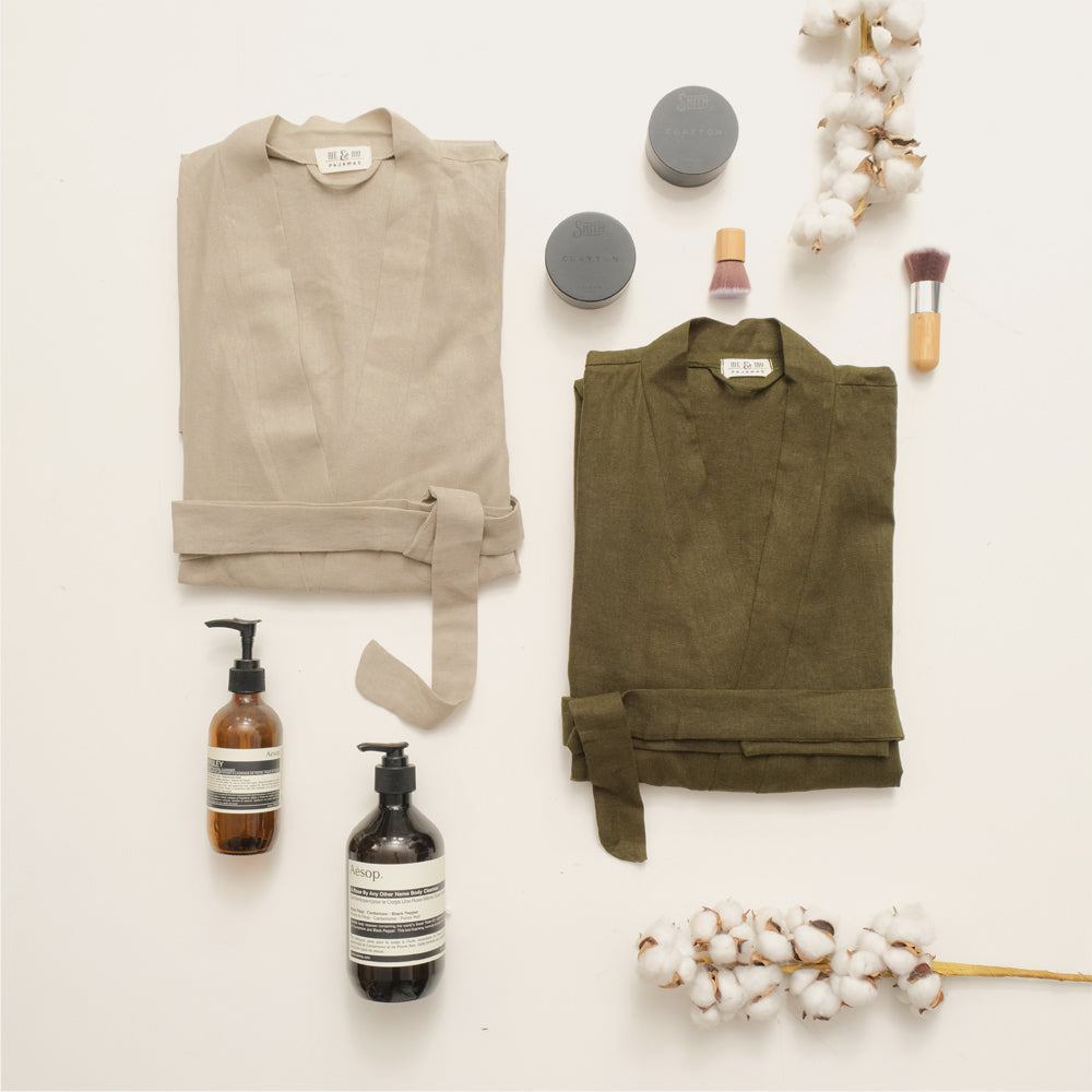 Linen Kimono Robe(XS - S)