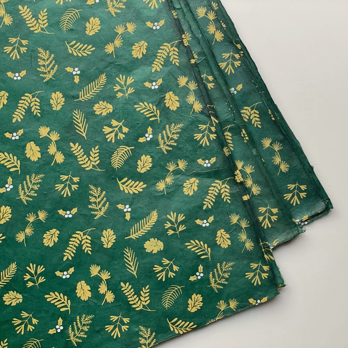 Gift wrapping paper (2 sheets) | Nagarjun - Emerald Green