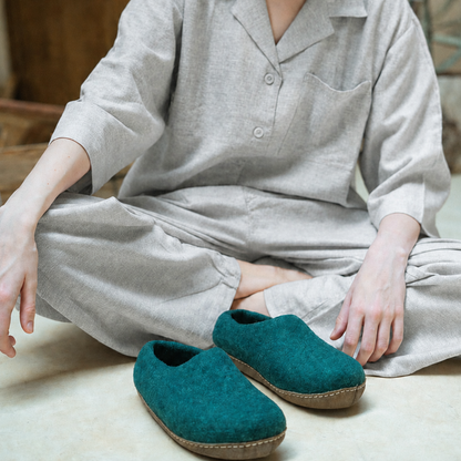 Wool felt slippers (Unisex)