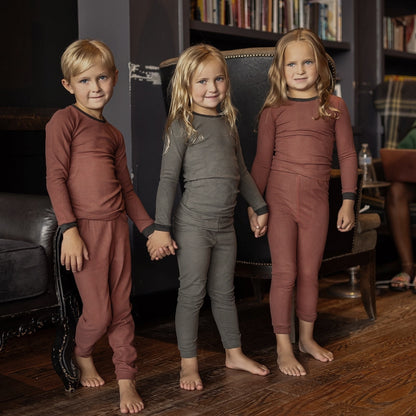 Terracotta and Grey Longset