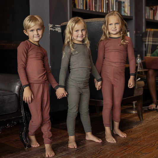 Terracotta and Grey Longset