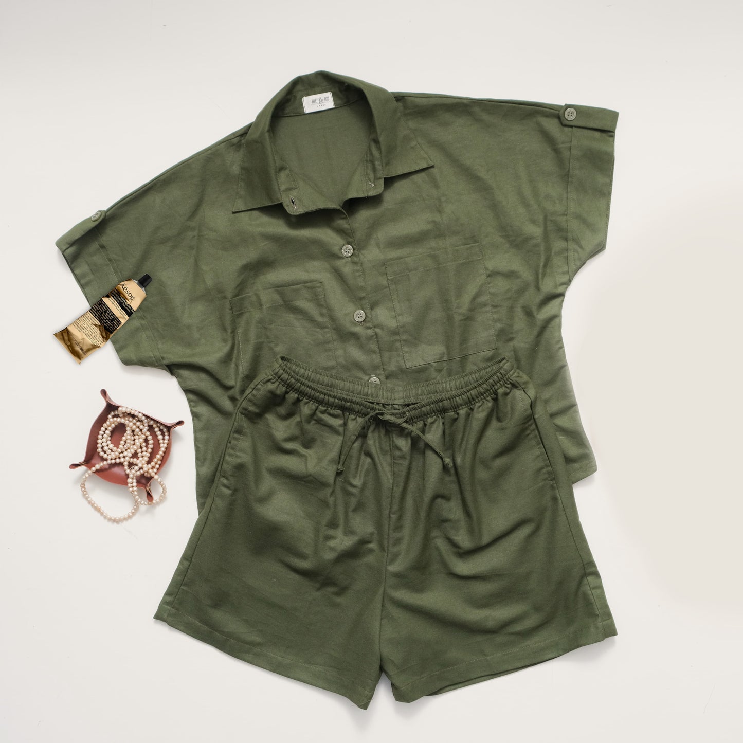 Country Linen Set - Dark Forest