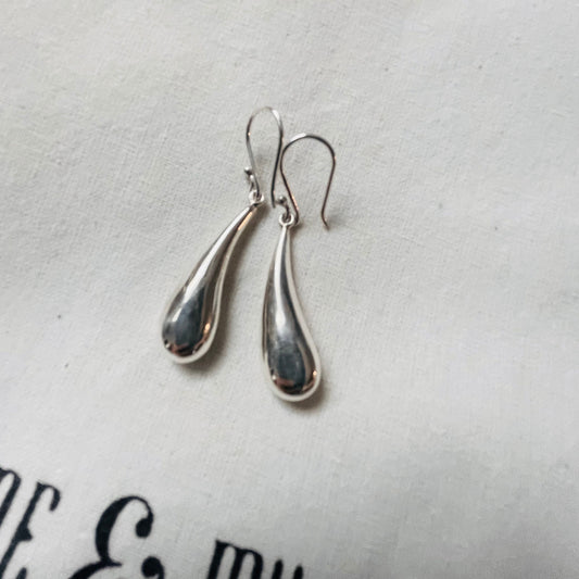 Silver Teardrop Silver Earings