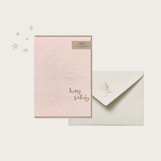 Blush Happy Birthday Card