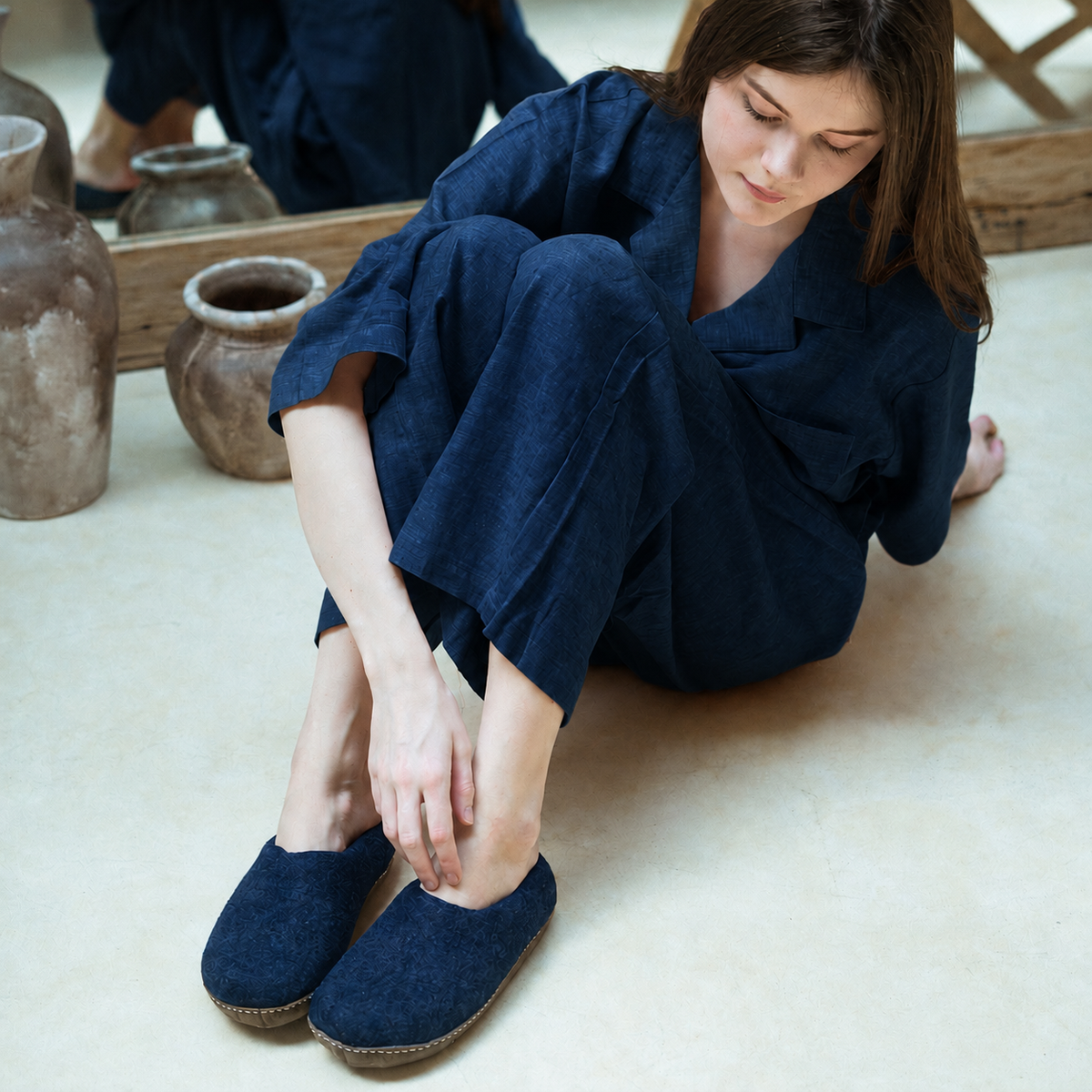 Wool felt slippers (Unisex)