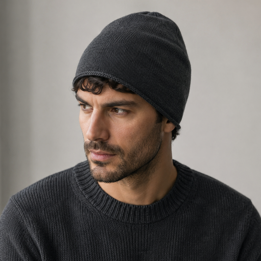 Two-tone Cashmere Beanie