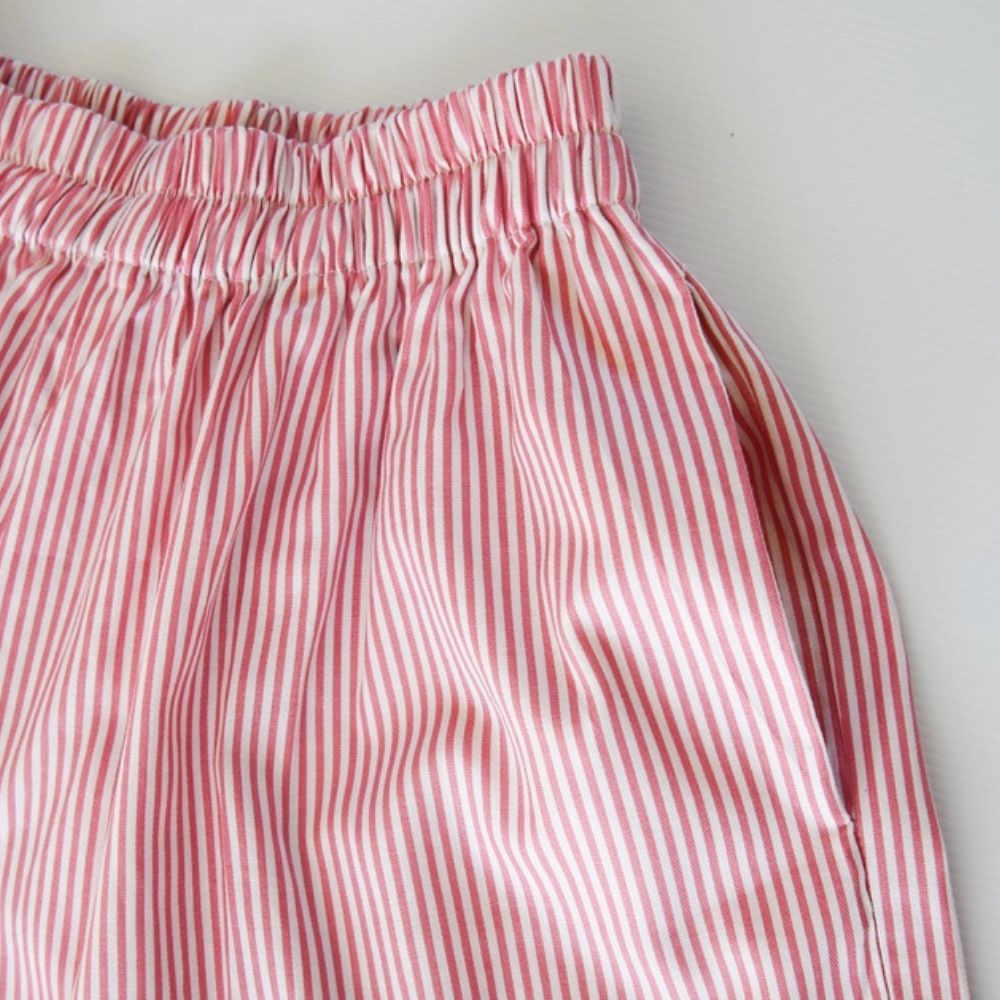 Cecile Pinstripe Pyjama Short Set – Pink