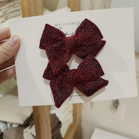 Glitter Red Pigtail