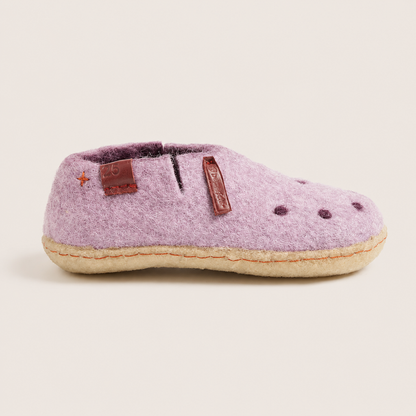 Classic Shoe For Kids with Natural Rubber Sole - Pink