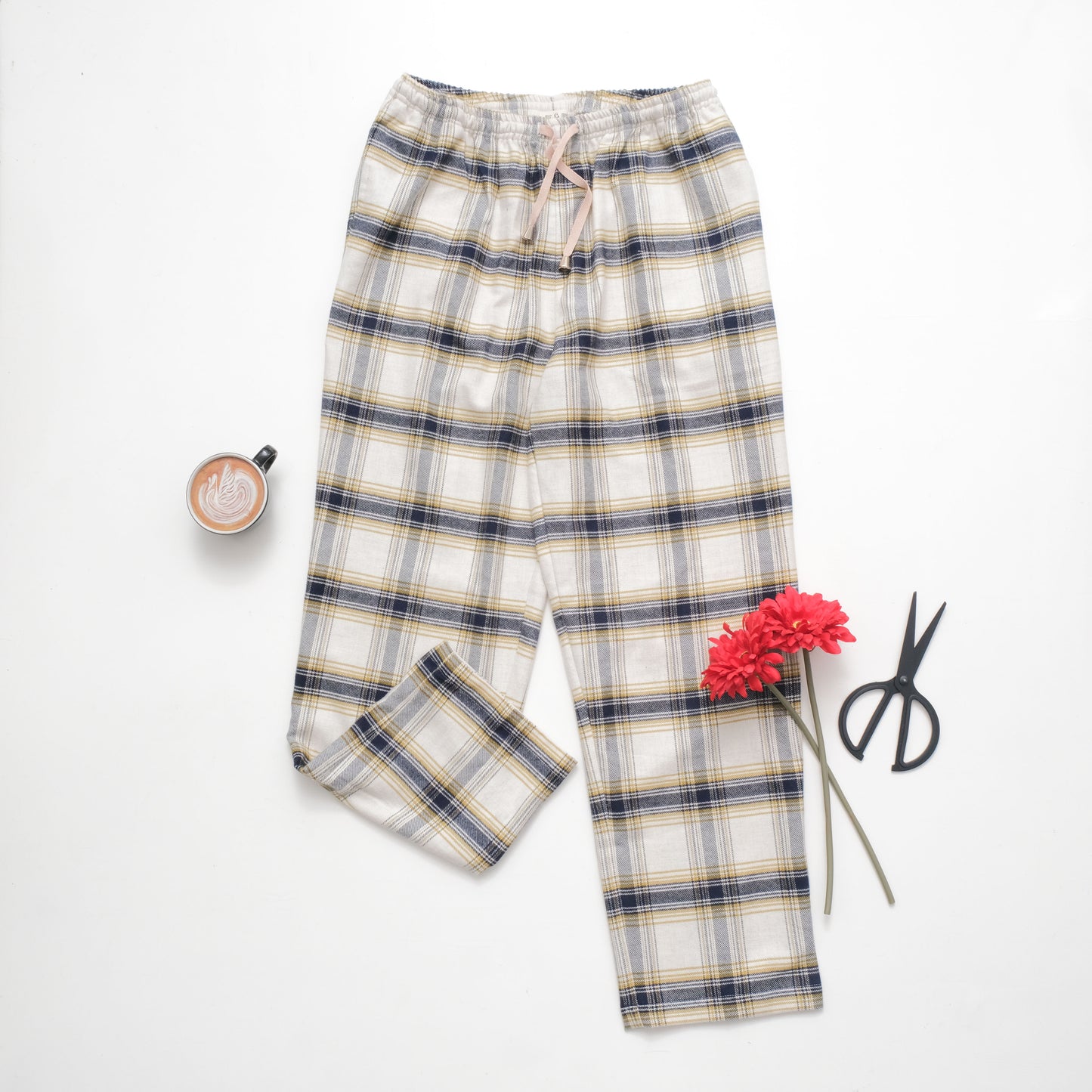 Flannelette Ivory Pants (S-M)