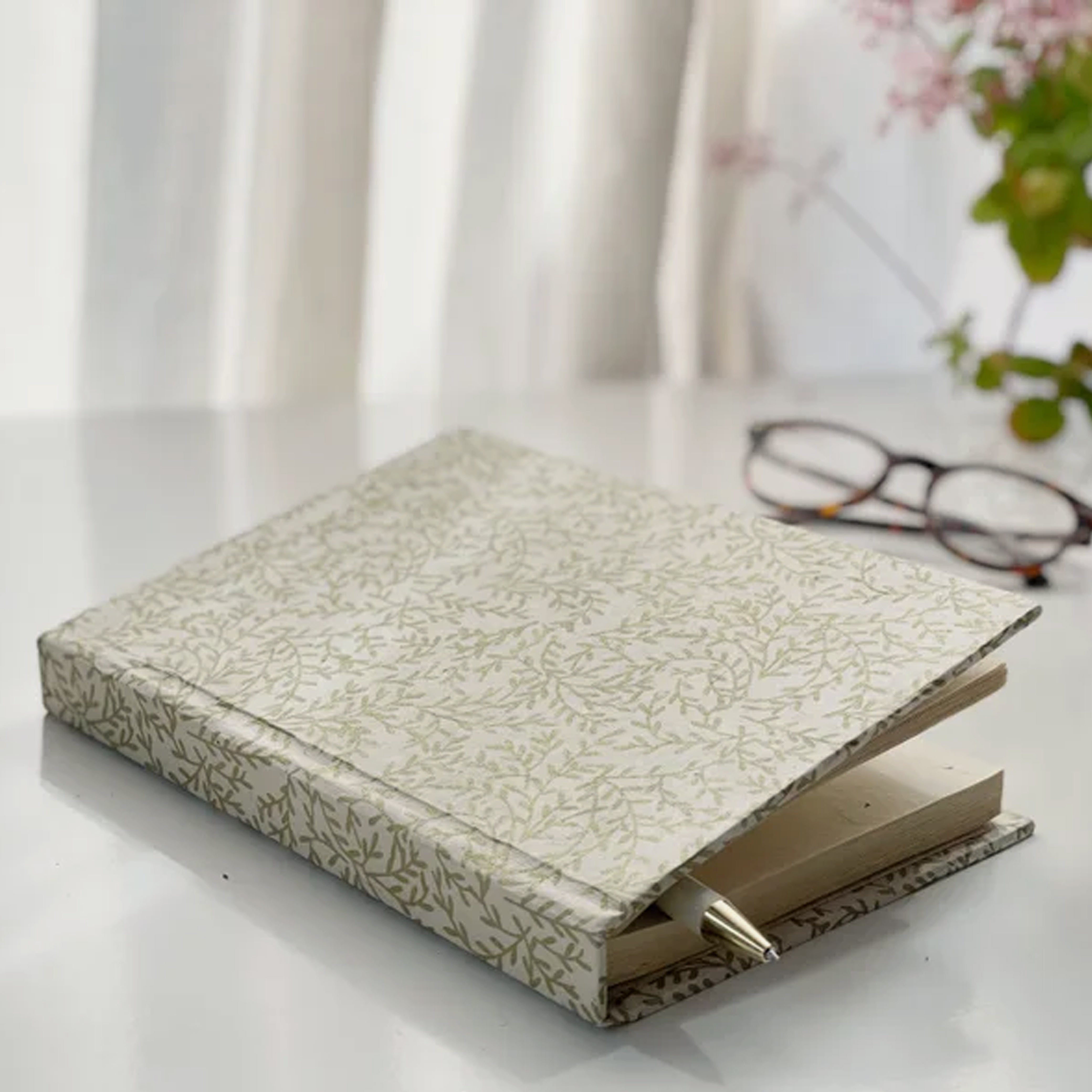 Handmade Paper Journal | Gold Fern