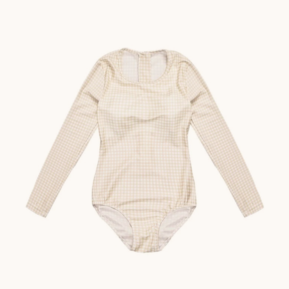 Gingham Women Diving - Brown Waffle
