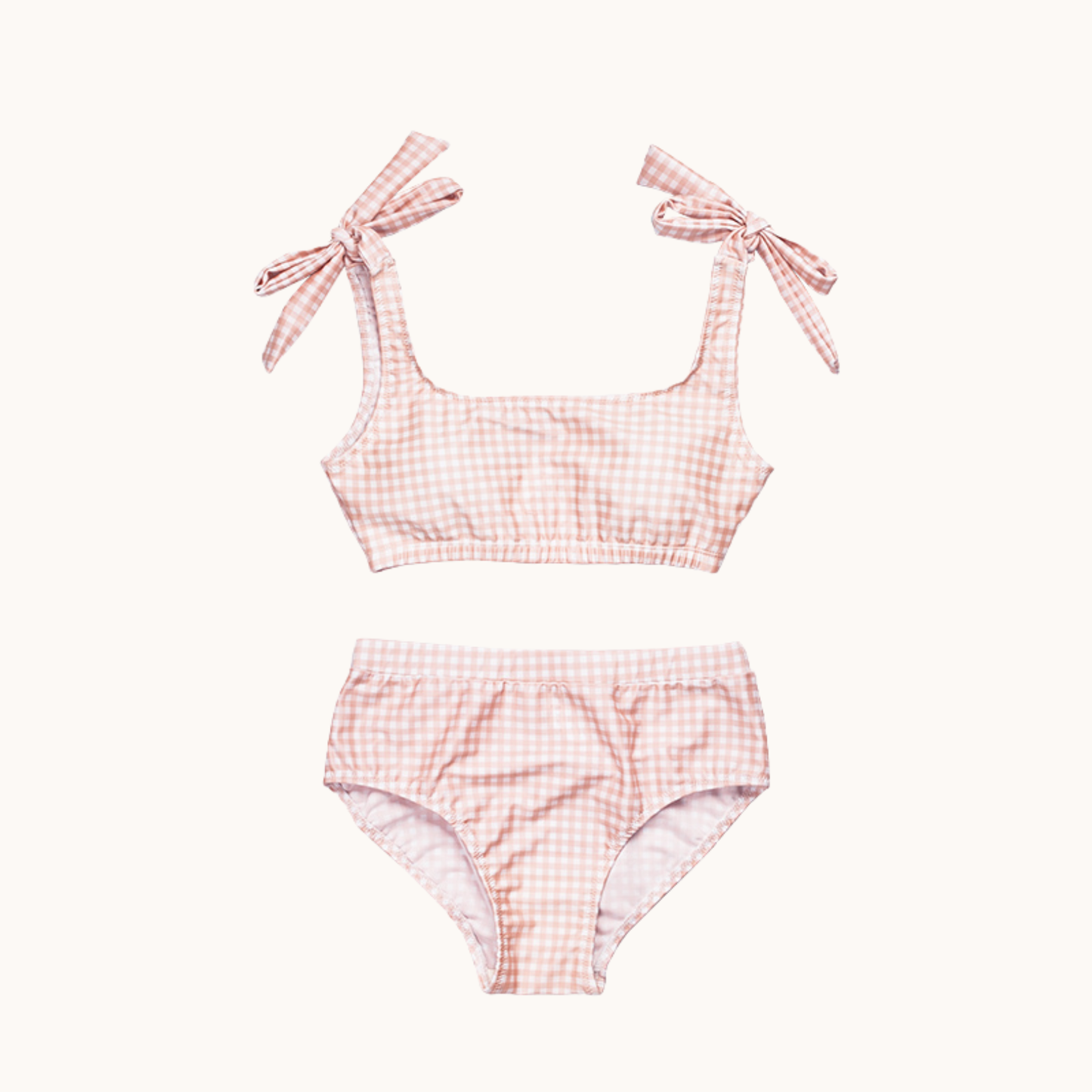 Gingham Women Bikini - Pink Blush
