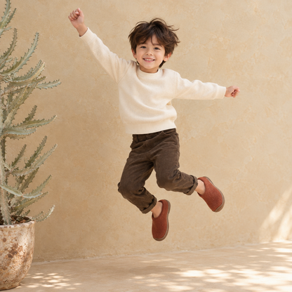 Kid Slippers Natural Rubber Sole