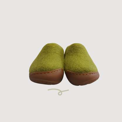 Kids Slippers with Natural Rubber Sole - Pear