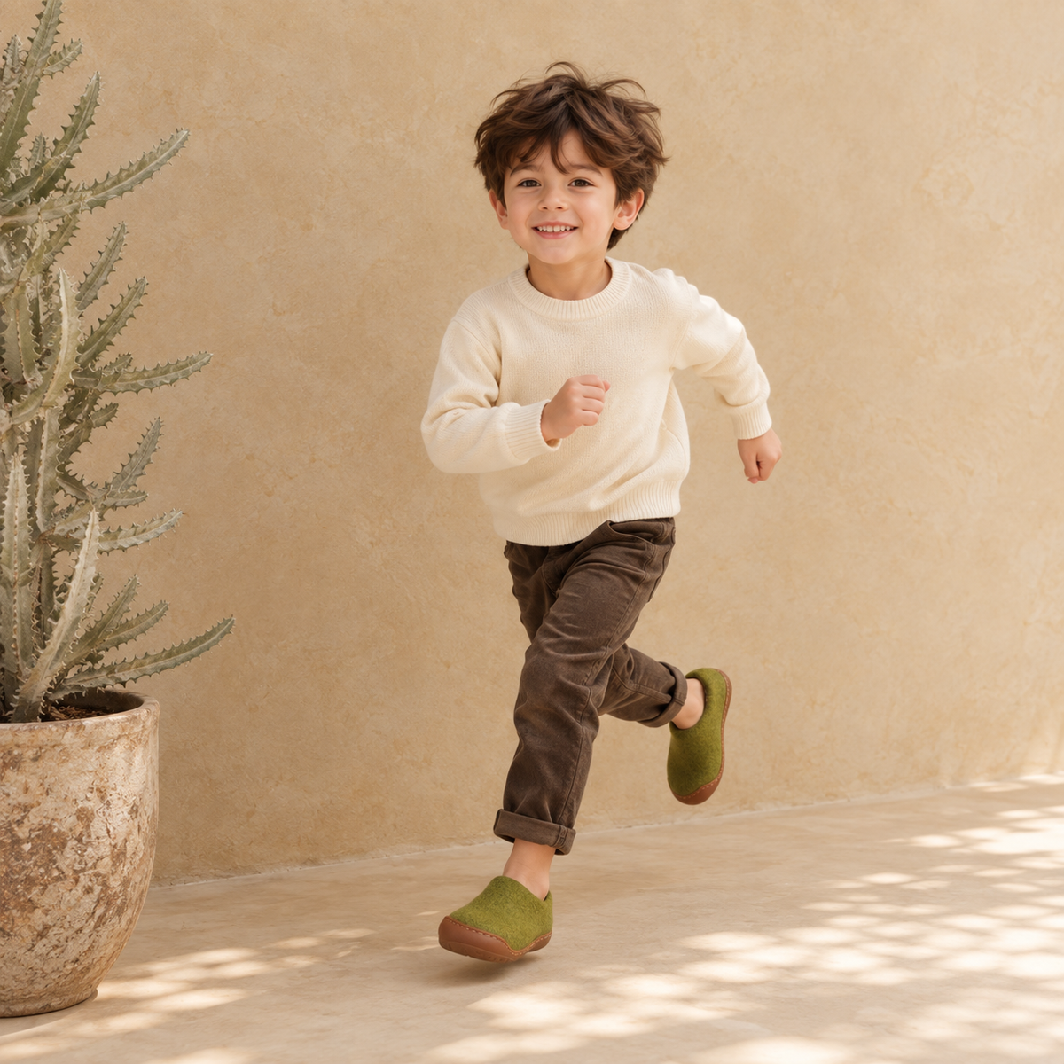 Kid Slippers Natural Rubber Sole