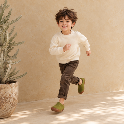 Kid Slippers Natural Rubber Sole