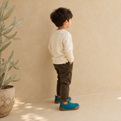 Kid Slippers Natural Rubber Sole