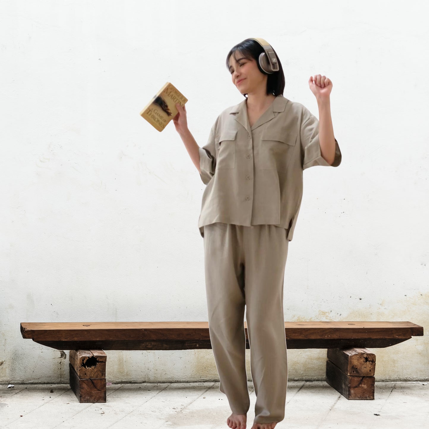 Indy Linen Plain Long Set