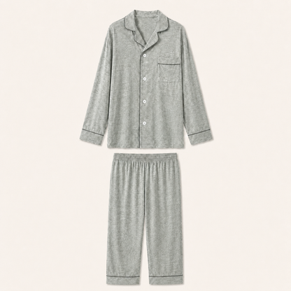 Mael Light Grey Men Long Set