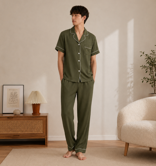 Milano Men Long Set - Army Green (L)