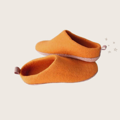 Wool felt slippers (Unisex)