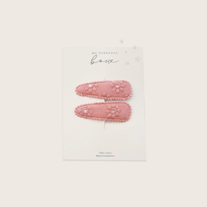 Peony Eyelet Set Hairclips