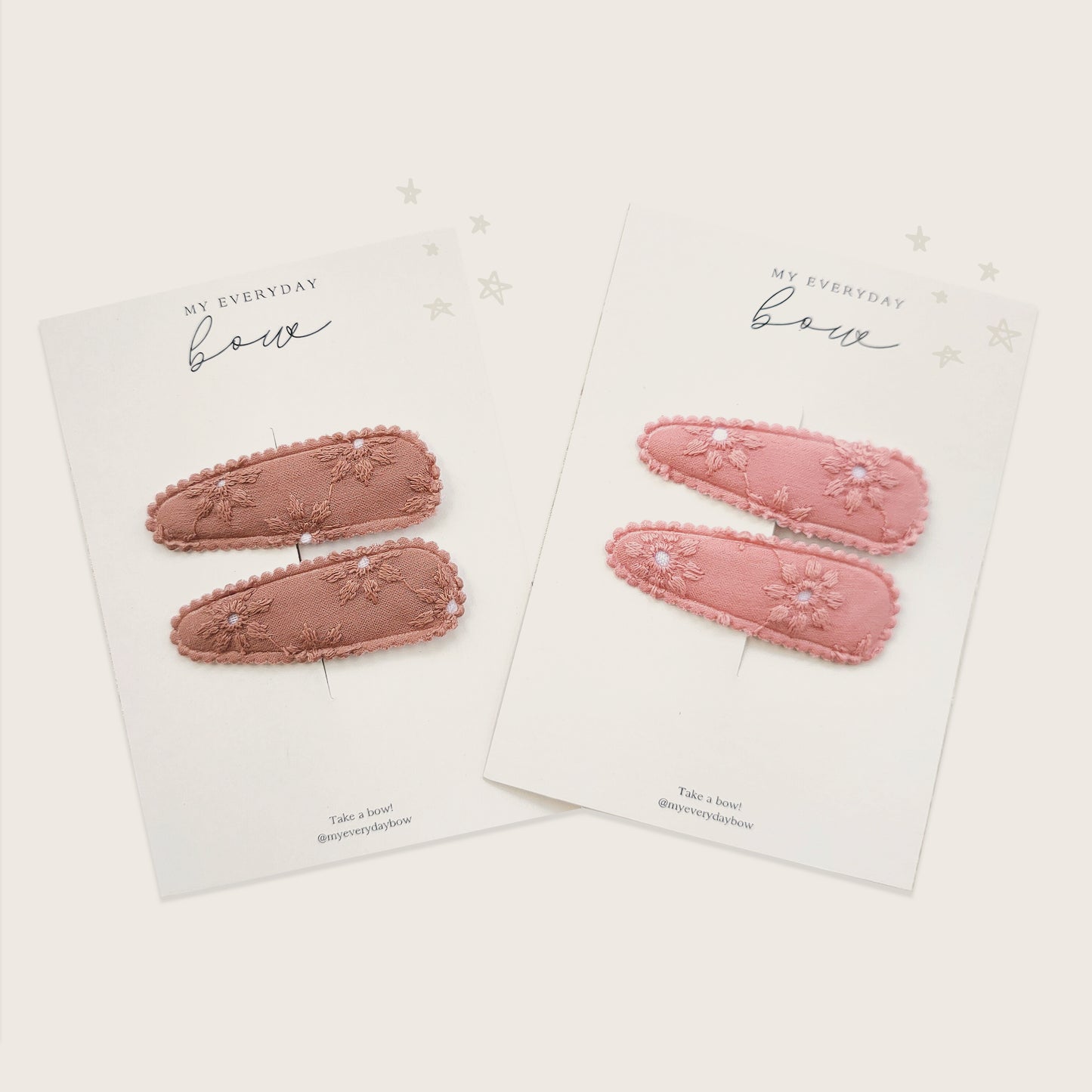Peony Eyelet Set Hairclips