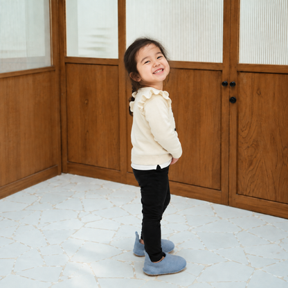 Kids Wool slip on felt slippers